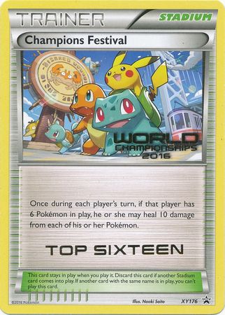 Champions Festival 2016 Top Sixteen (XY176) [XY: Black Star Promos] - The Mythic Store | 24h Order Processing