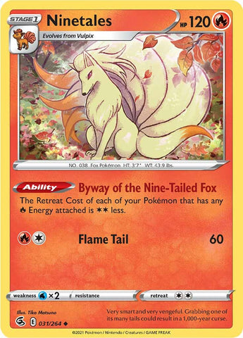 Ninetales (031/264) [Sword & Shield: Fusion Strike] - The Mythic Store | 24h Order Processing