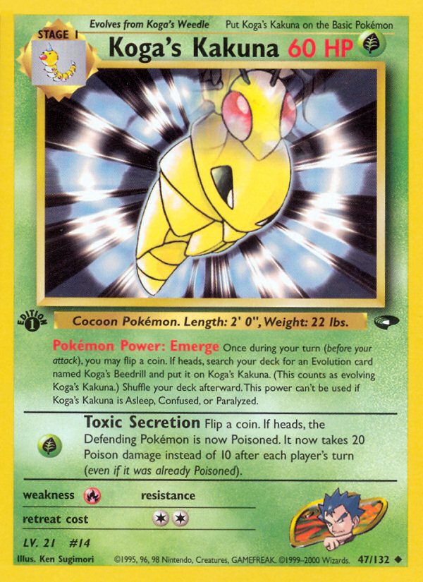 Koga's Kakuna (47/132) [Gym Challenge 1st Edition] - The Mythic Store | 24h Order Processing