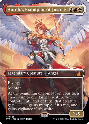 Aurelia, Exemplar of Justice (Anime Borderless) [Ravnica Remastered] - The Mythic Store | 24h Order Processing