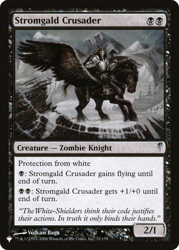 Stromgald Crusader [The List] - The Mythic Store | 24h Order Processing