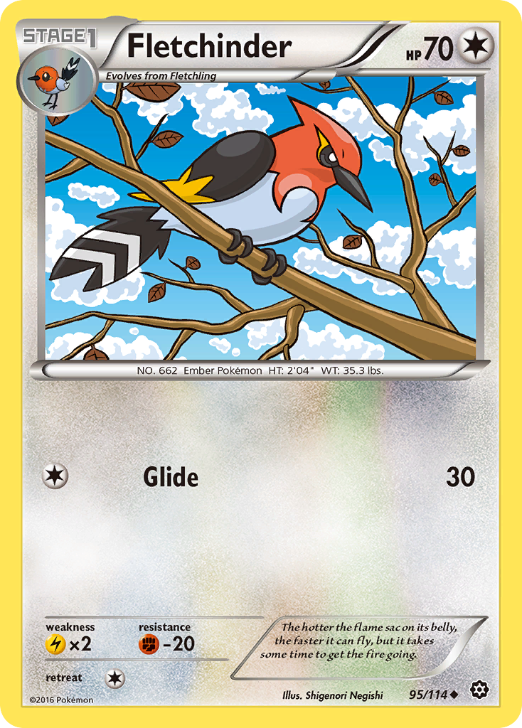 Fletchinder (95/114) [XY: Steam Siege] - The Mythic Store | 24h Order Processing