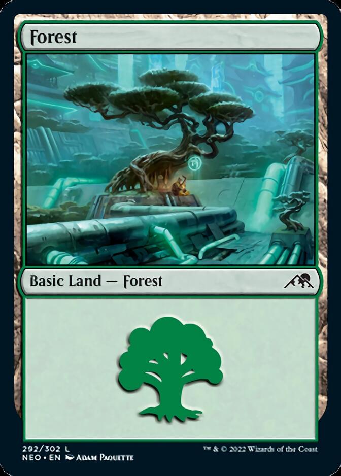 Forest (292) [Kamigawa: Neon Dynasty] - The Mythic Store | 24h Order Processing