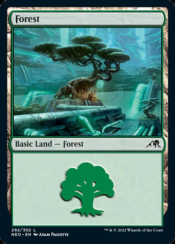 Forest (292) [Kamigawa: Neon Dynasty] - The Mythic Store | 24h Order Processing