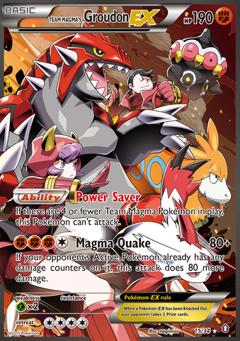 Team Magma's Groudon ex (15/34) [XY: Double Crisis] - The Mythic Store | 24h Order Processing