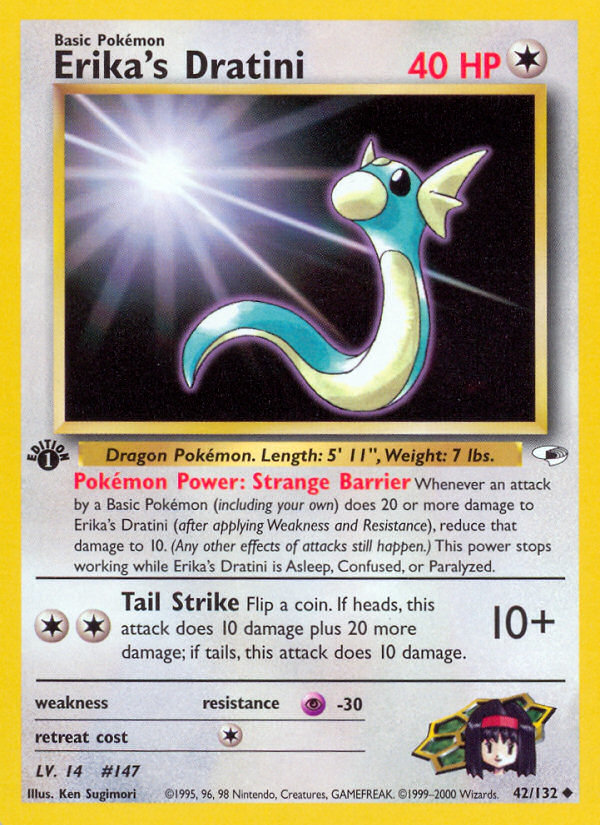 Erika's Dratini (42/132) [Gym Heroes 1st Edition] - The Mythic Store | 24h Order Processing