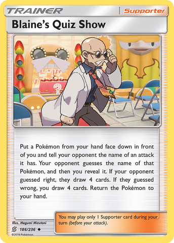 Blaine's Quiz Show (186/236) [Sun & Moon: Unified Minds] - The Mythic Store | 24h Order Processing