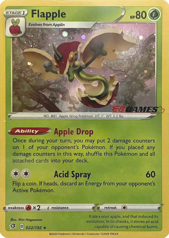 Flapple (022/192) (EB Games Exclusive) [Sword & Shield: Rebel Clash] - The Mythic Store | 24h Order Processing