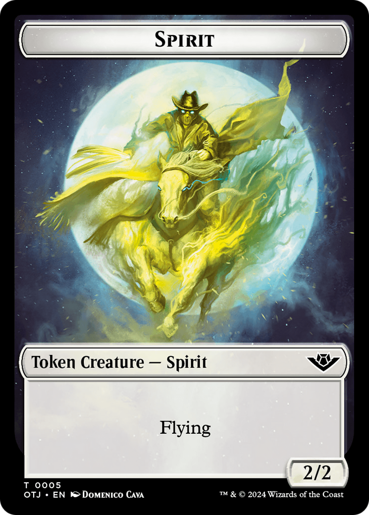 Spirit // Plot Double-Sided Token [Outlaws of Thunder Junction Tokens] - The Mythic Store | 24h Order Processing