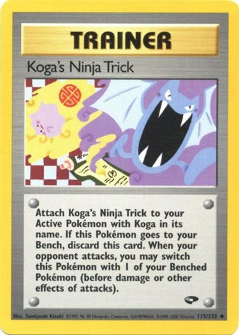 Koga's Ninja Trick (115/132) [Gym Challenge Unlimited] - The Mythic Store | 24h Order Processing