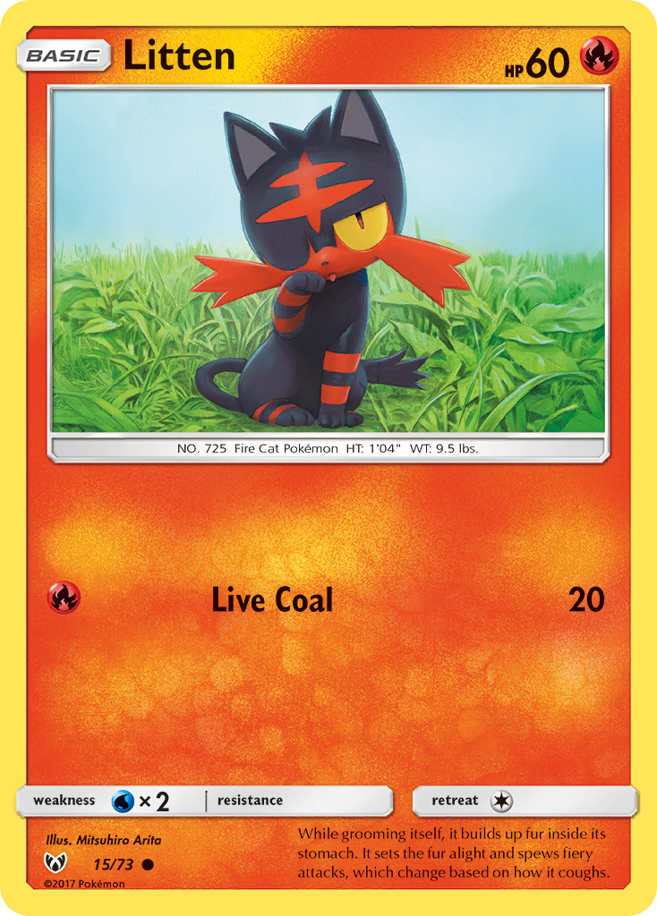 Litten (15/73) [Sun & Moon: Shining Legends] - The Mythic Store | 24h Order Processing