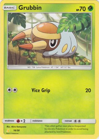 Grubbin (16/30) [Sun & Moon: Trainer Kit - Alolan Raichu] - The Mythic Store | 24h Order Processing