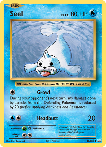 Seel (28/108) [XY: Evolutions] - The Mythic Store | 24h Order Processing