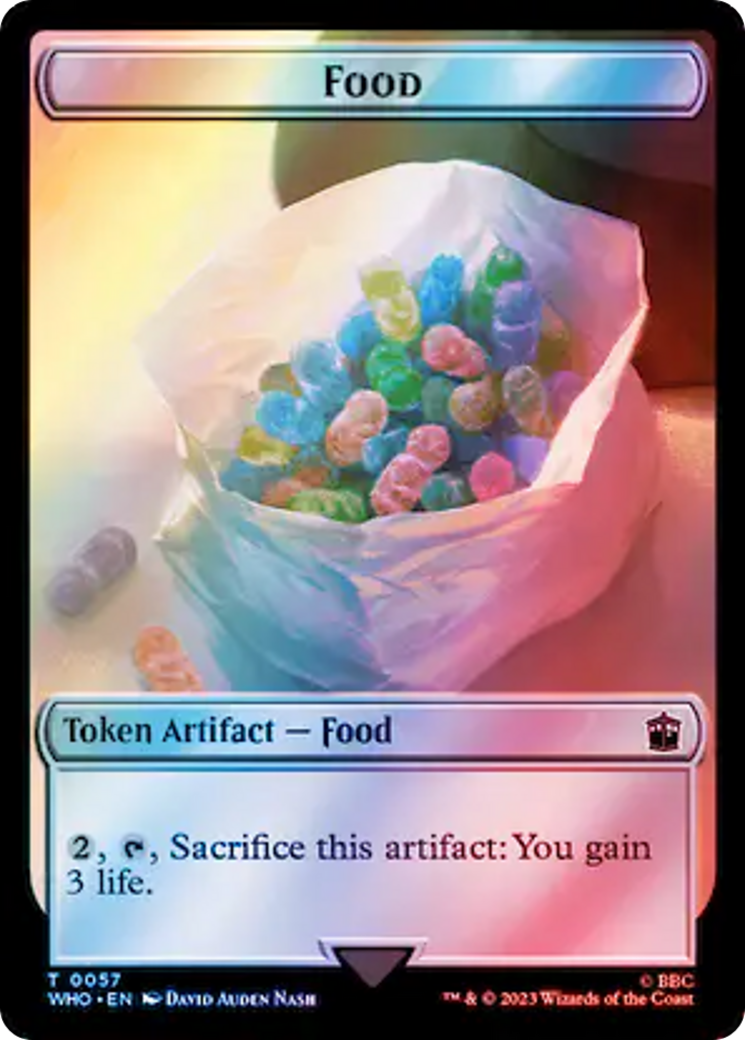 Horse // Food (0057) Double-Sided Token (Surge Foil) [Doctor Who Tokens] - The Mythic Store | 24h Order Processing