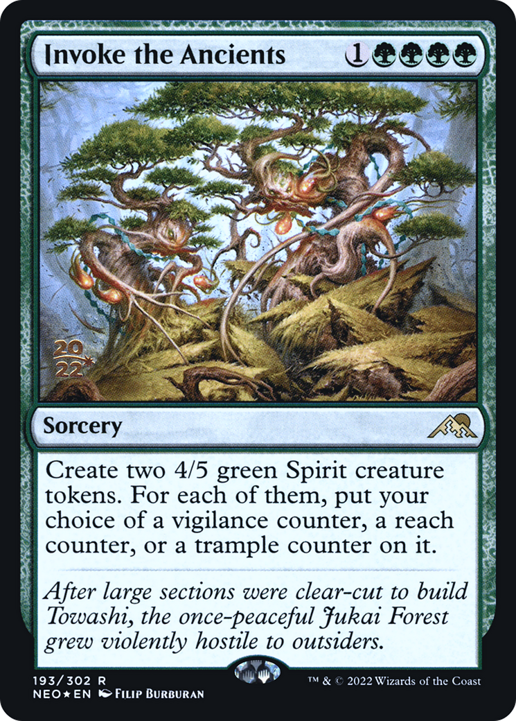 Invoke the Ancients [Kamigawa: Neon Dynasty Prerelease Promos] - The Mythic Store | 24h Order Processing