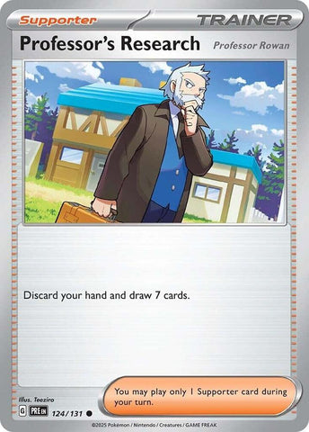 Professor's Research (124/131) [Professor Rowan] [Scarlet & Violet: Prismatic Evolutions] - The Mythic Store | 24h Order Processing