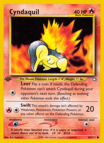 Cyndaquil (56/111) [Neo Genesis 1st Edition] - The Mythic Store | 24h Order Processing
