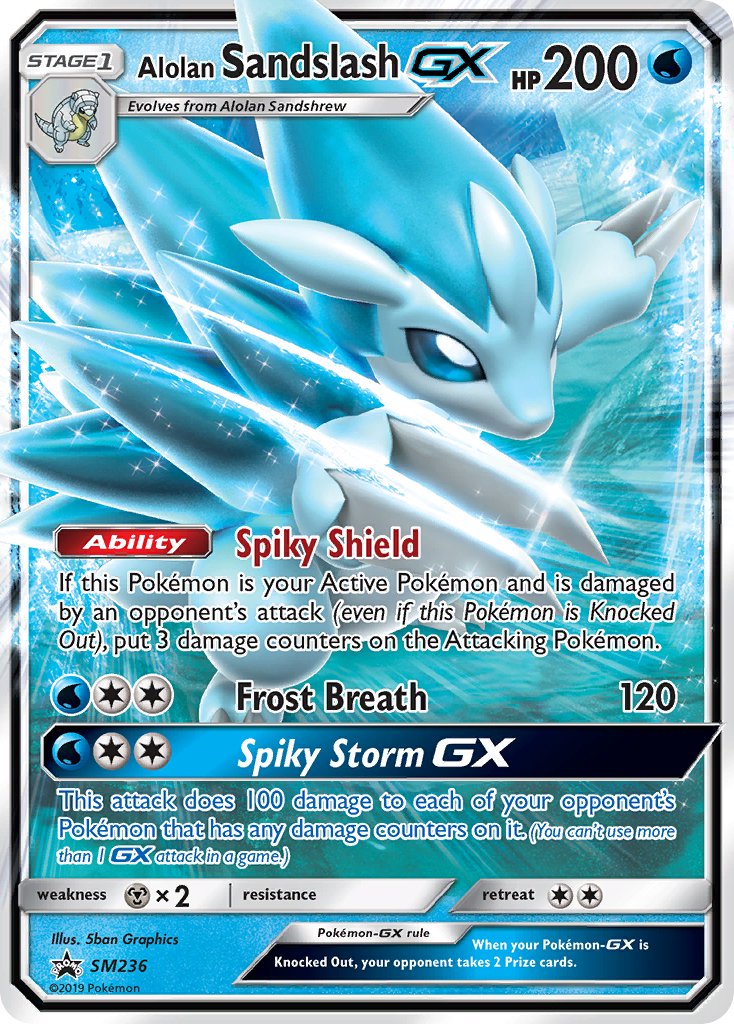 Alolan Sandslash GX (SM236) [Sun & Moon: Black Star Promos] - The Mythic Store | 24h Order Processing