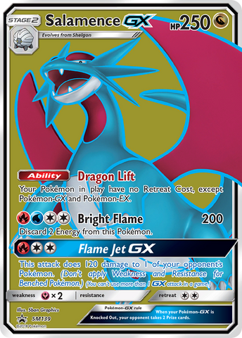 Salamence GX (SM139) [Sun & Moon: Black Star Promos] - The Mythic Store | 24h Order Processing