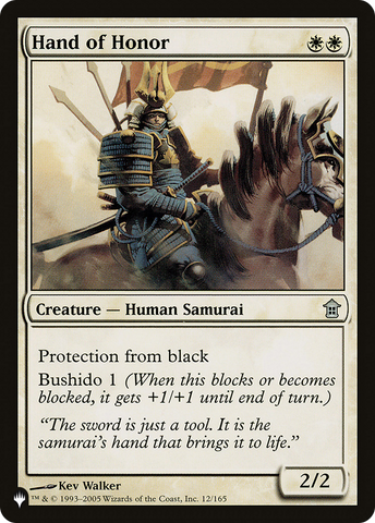 Hand of Honor [The List] - The Mythic Store | 24h Order Processing
