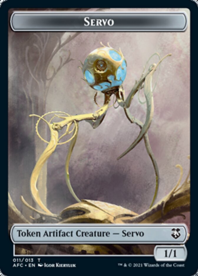 Servo // Treasure Double-Sided Token [Dungeons & Dragons: Adventures in the Forgotten Realms Commander Tokens] - The Mythic Store | 24h Order Processing