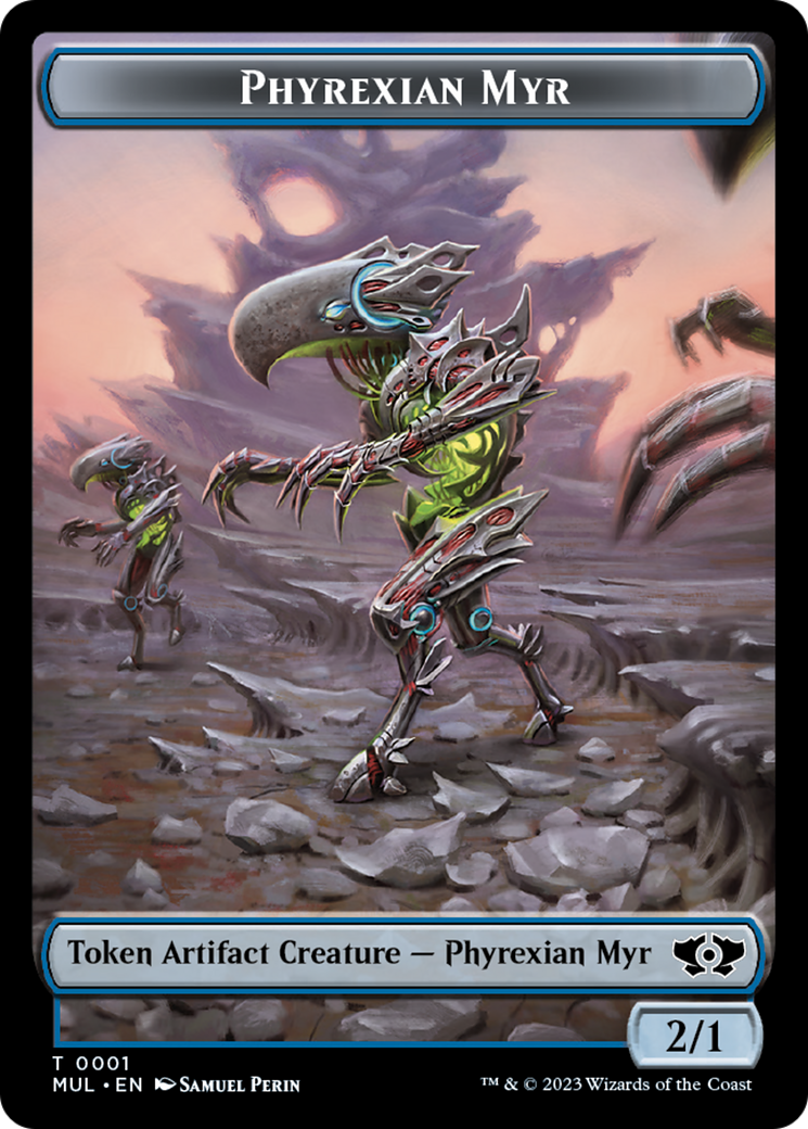 Phyrexian Myr // Knight Double-Sided Token [March of the Machine Tokens] - The Mythic Store | 24h Order Processing