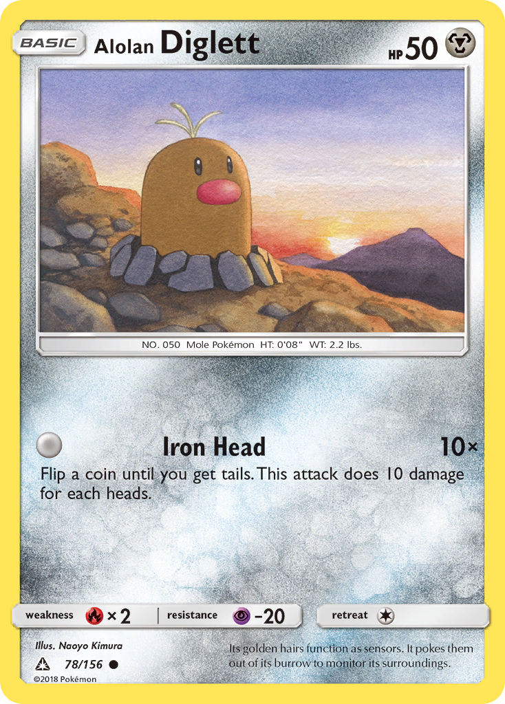 Alolan Diglett (78/156) [Sun & Moon: Ultra Prism] - The Mythic Store | 24h Order Processing