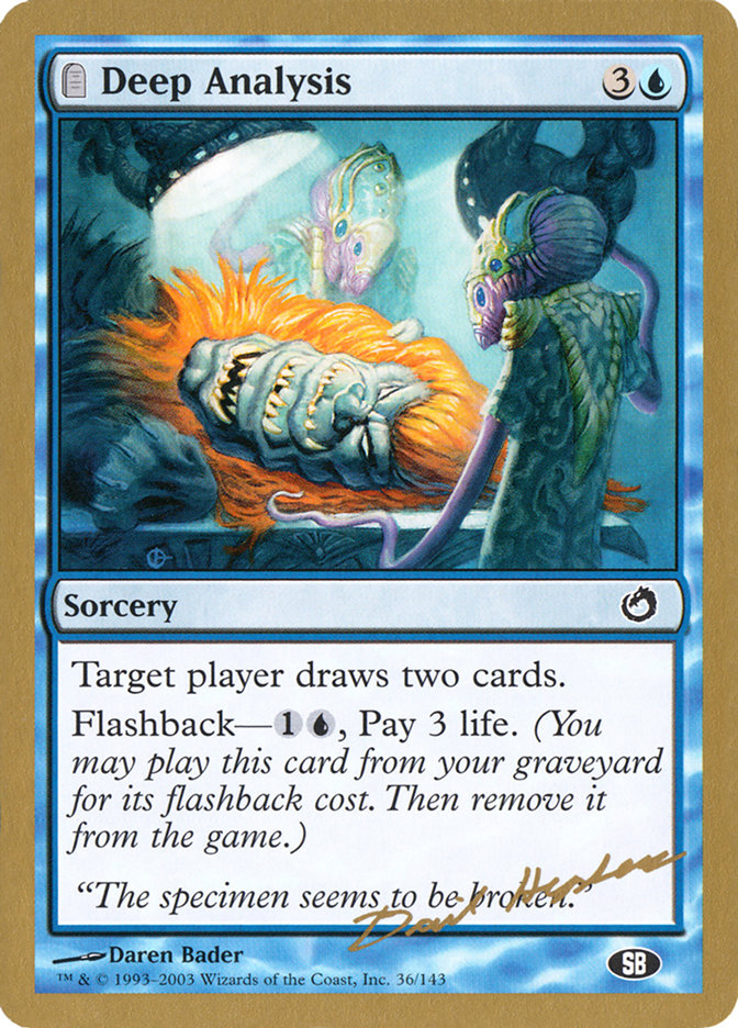 Deep Analysis (Dave Humpherys) (SB) [World Championship Decks 2003] - The Mythic Store | 24h Order Processing