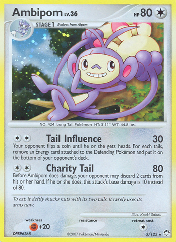 Ambipom (3/123) [Diamond & Pearl: Mysterious Treasures] - The Mythic Store | 24h Order Processing