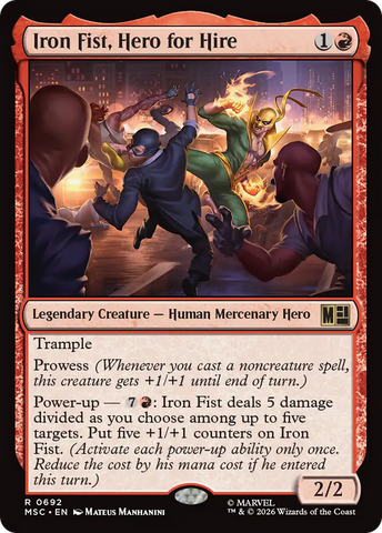 Iron Fist, Hero for Hire [Marvel Super Heroes Commander] - The Mythic Store | 24h Order Processing