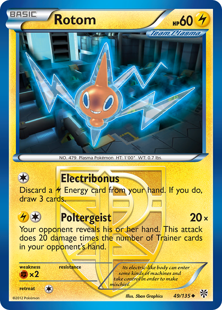 Rotom (49/135) [Black & White: Plasma Storm] - The Mythic Store | 24h Order Processing