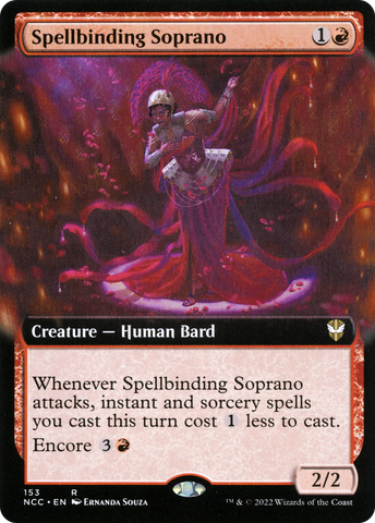 Spellbinding Soprano (Extended Art) [Streets of New Capenna Commander] - The Mythic Store | 24h Order Processing