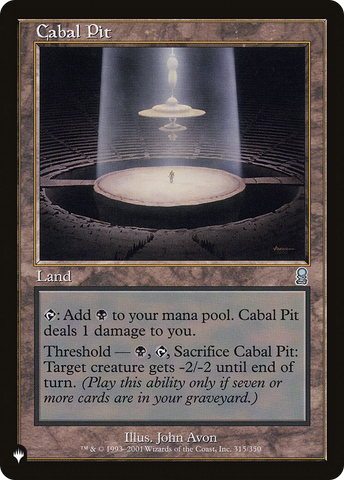 Cabal Pit [The List] - The Mythic Store | 24h Order Processing
