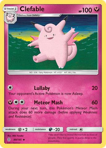 Clefable (89/145) [Sun & Moon: Guardians Rising] - The Mythic Store | 24h Order Processing