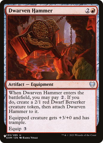 Dwarven Hammer [The List] - The Mythic Store | 24h Order Processing