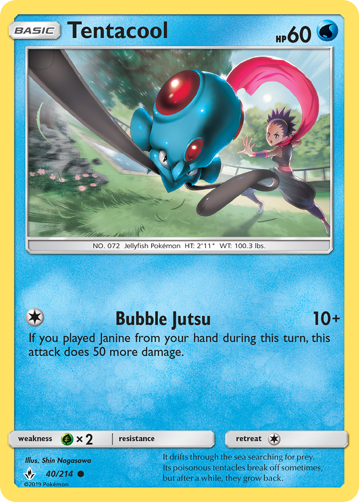 Tentacool (40/214) [Sun & Moon: Unbroken Bonds] - The Mythic Store | 24h Order Processing