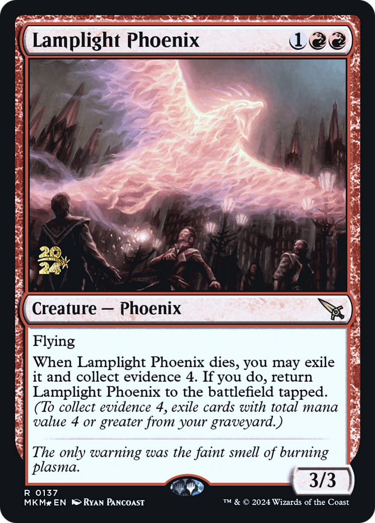 Lamplight Phoenix [Murders at Karlov Manor Prerelease Promos] - The Mythic Store | 24h Order Processing