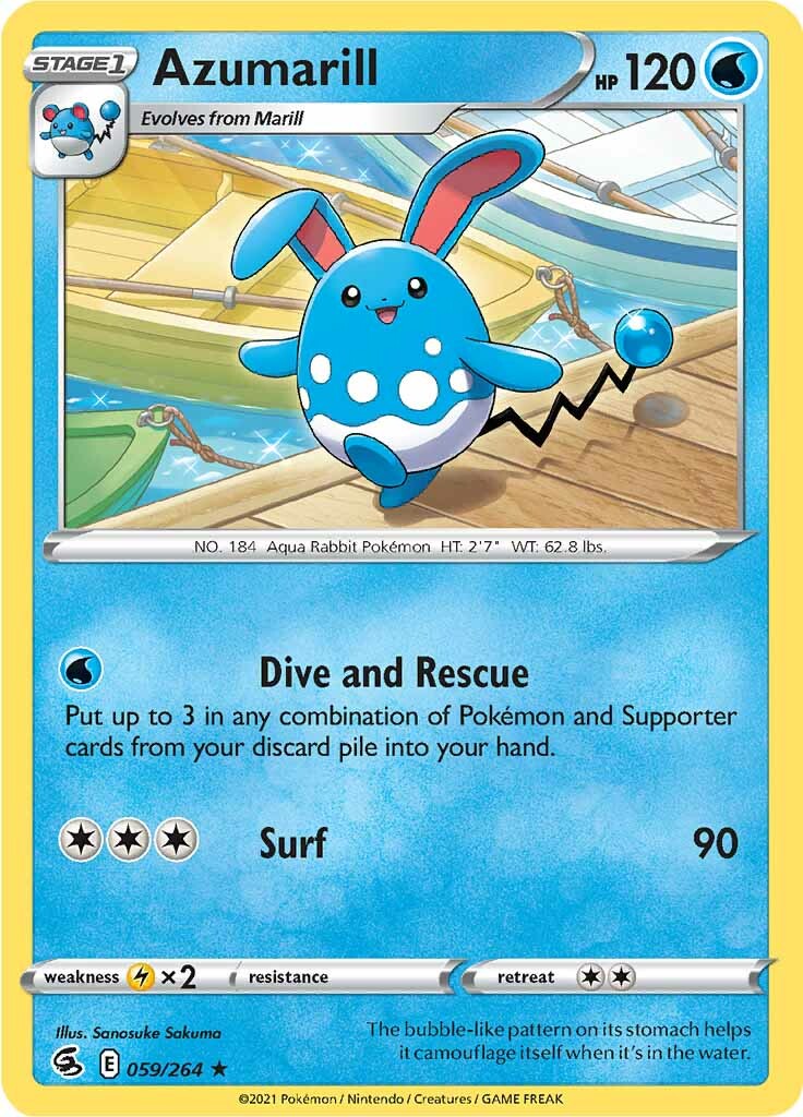 Azumarill (059/264) [Sword & Shield: Fusion Strike] - The Mythic Store | 24h Order Processing