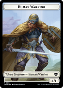 Human Warrior // Zombie Army Double-Sided Token [Commander Masters Tokens] - The Mythic Store | 24h Order Processing