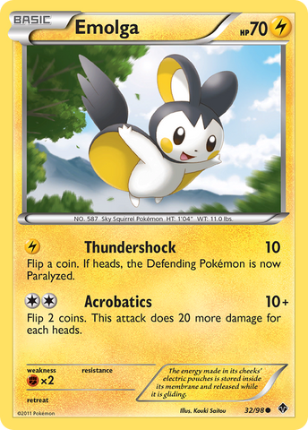 Emolga (32/98) [Black & White: Emerging Powers] - The Mythic Store | 24h Order Processing