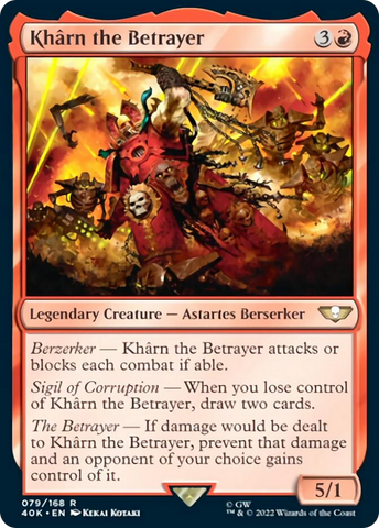 Kharn the Betrayer (Surge Foil) [Warhammer 40,000] - The Mythic Store | 24h Order Processing