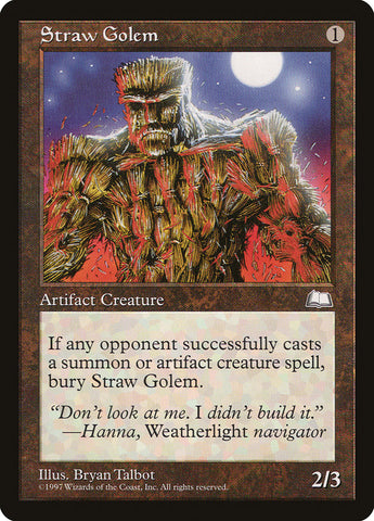 Straw Golem [Weatherlight] - The Mythic Store | 24h Order Processing
