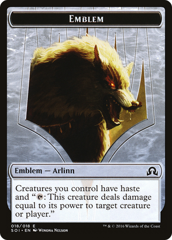 Arlinn Kord Emblem [Shadows over Innistrad Tokens] - The Mythic Store | 24h Order Processing