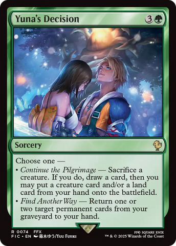 Yuna's Decision [FINAL FANTASY Commander] - The Mythic Store | 24h Order Processing