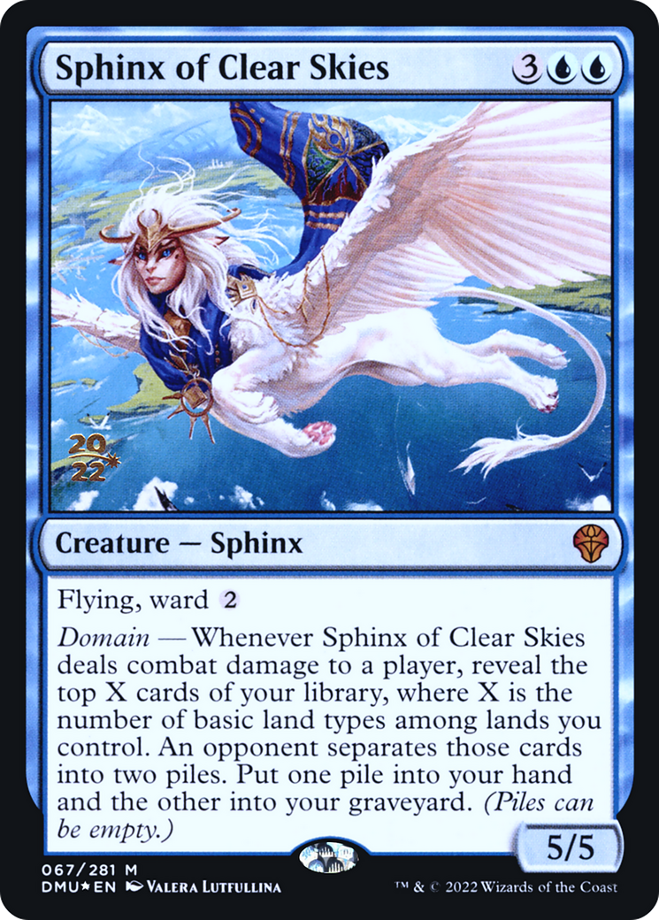 Sphinx of Clear Skies [Dominaria United Prerelease Promos] - The Mythic Store | 24h Order Processing