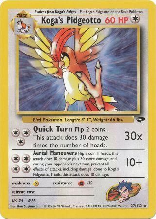 Koga's Pidgeotto (27/132) [Gym Challenge Unlimited] - The Mythic Store | 24h Order Processing