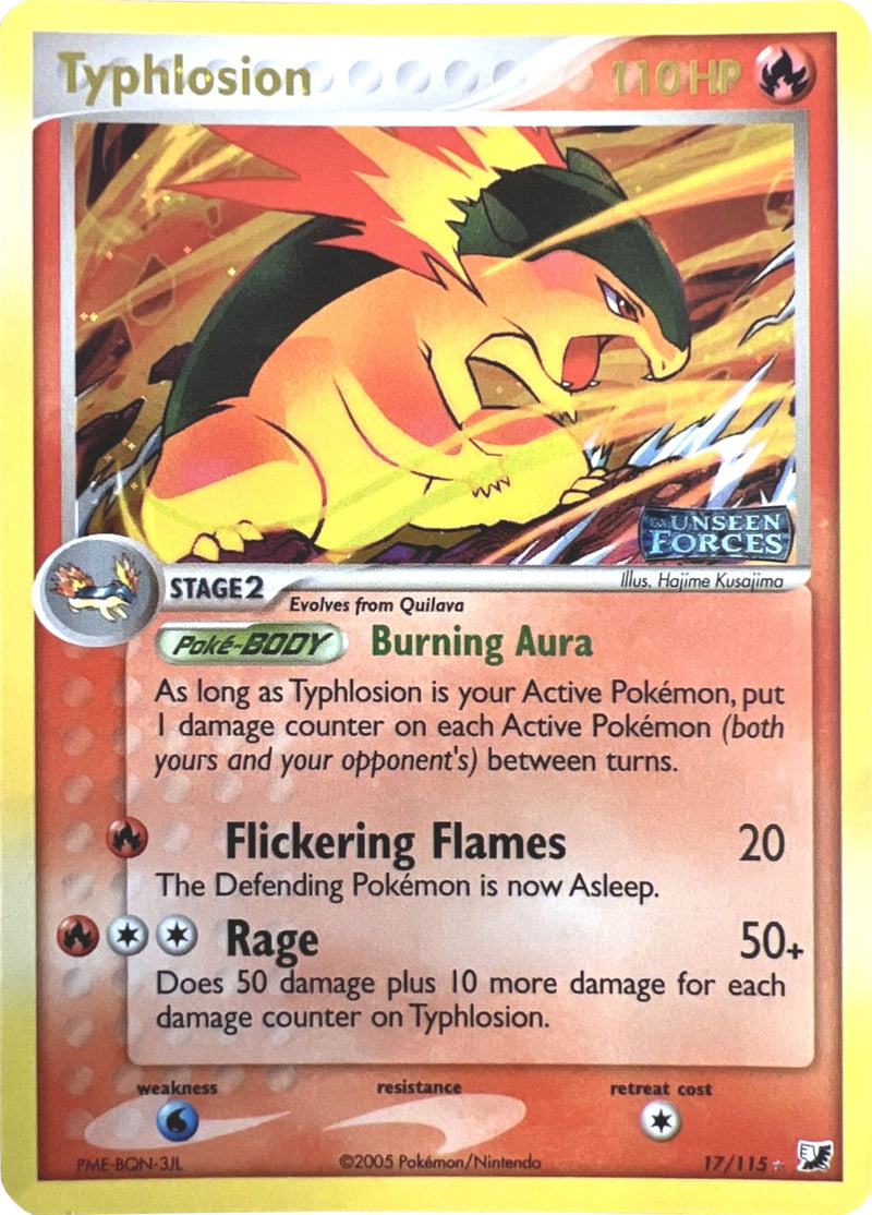 Typhlosion (17/115) (Stamped) [EX: Unseen Forces] - The Mythic Store | 24h Order Processing