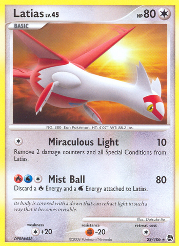 Latias (22/106) [Diamond & Pearl: Great Encounters] - The Mythic Store | 24h Order Processing