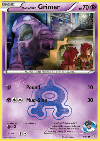 Team Aqua's Grimer (7/34) [XY: Double Crisis] - The Mythic Store | 24h Order Processing