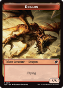 Cat Beast // Dragon (0017) Double-Sided Token [Foundations Tokens] - The Mythic Store | 24h Order Processing